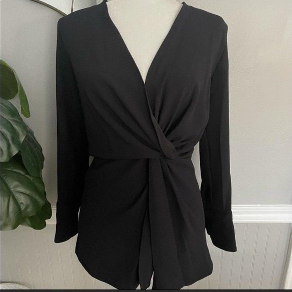 Zara twist wrap tunic